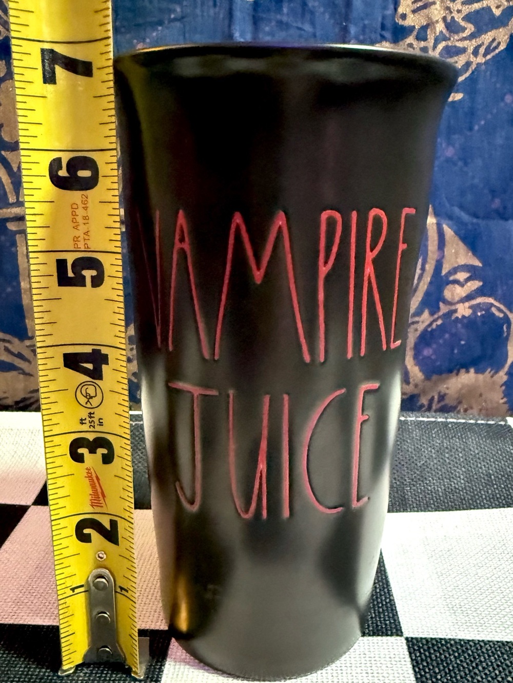 Rae Dunn Holiday Travel Mug With Lid VAMPIRE JUICE Halloween Mug New Unused